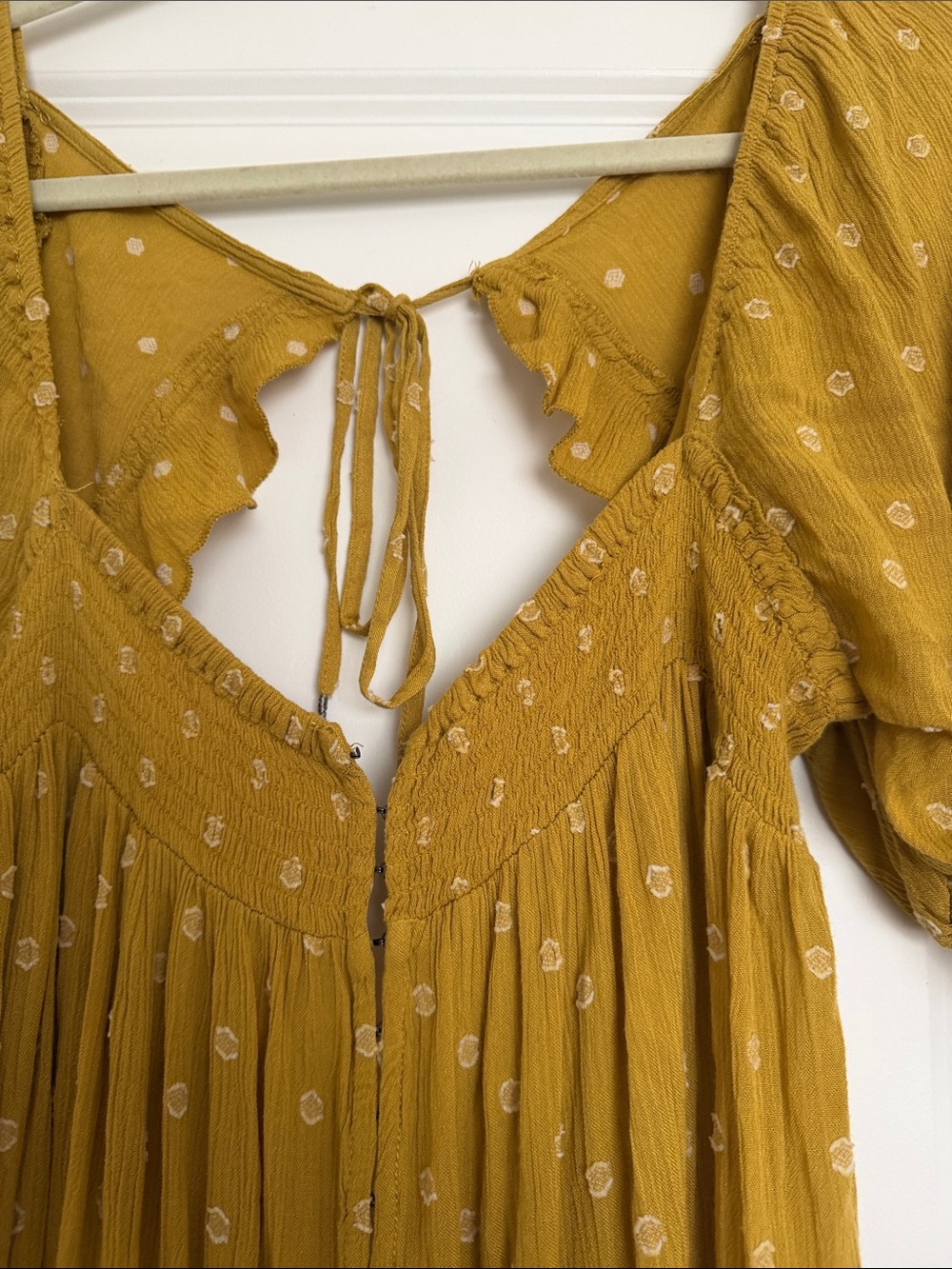 Mustard Yellow FREE PEOPLE jumpsuit - Picture 2 of 7